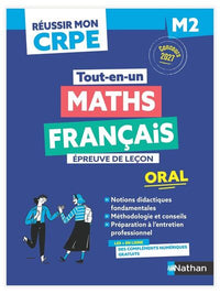 Réussir mon CRPE - Français Maths Admission concours M2 oral 2027-2028