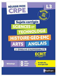 Réussir mon CRPE - 2e épreuve d'admissibilité L3 écrit Annales 2027