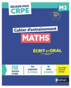 Réussir mon CRPE - Maths M2 cahier d'entrainement 2027-2028