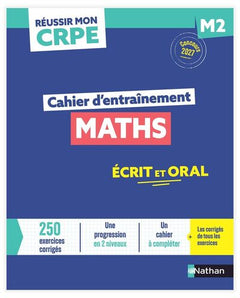 Réussir mon CRPE - Maths M2 cahier d'entrainement 2027-2028