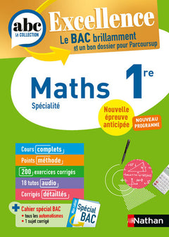 ABC BAC Excellence Maths 1re 2027