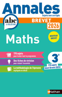 Annales Brevet Maths 2026
