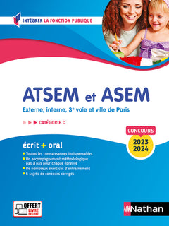 Concours ATSEM et ASEM 2023-2024 - Ecrit + Oral - N16 - Catégorie C