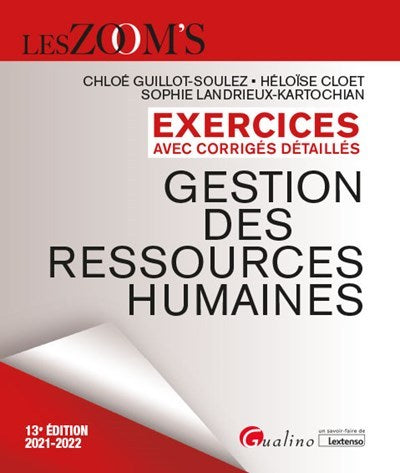 Exercices avec corrigés détaillés - Gestion des ressources humaines