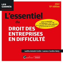 L'essentiel du droit des entreprises en difficulté