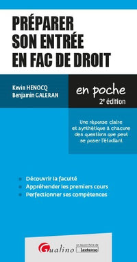 Préparer son entrée en Fac de Droit