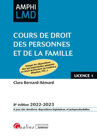Cours de droit des personnes et de la famille