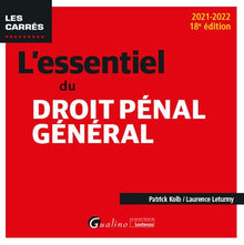L'essentiel du droit pénal général