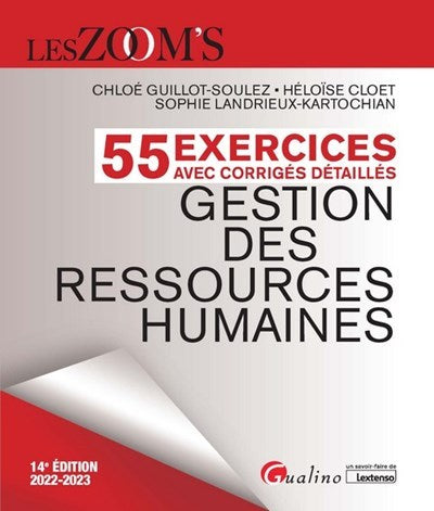 Exercices avec corrigés détaillés - Gestion des ressources humaines