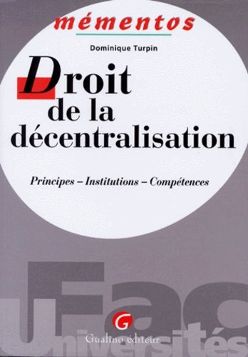 Droit de la décentralisation
