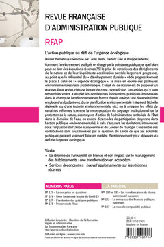 L'action publique au défi de l'urgence écologique