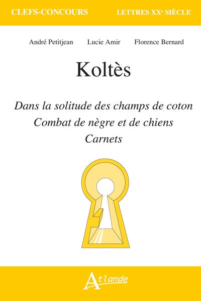 Koltès, Dans la solitude des champs de coton, Combat de nègre et de chiens, Carnets