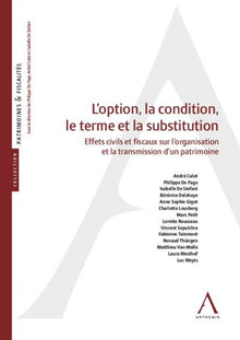L'option, la condition, le terme et la substitution