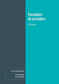 Formulaire de procédure 2025