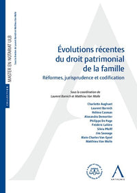 Évolutions récentes du droit patrimonial de la famille