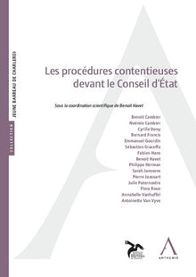 Les procédures contentieuses devant le Conseil d'État