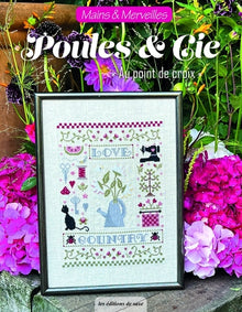 Poules & cie au point de croix
