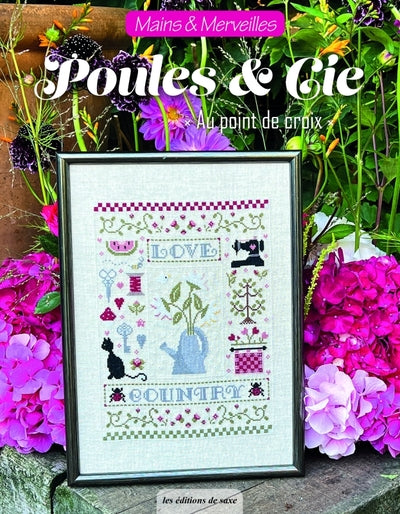 Poules & cie au point de croix