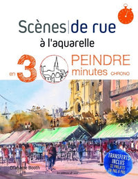 Scènes de rue à l'aquarelle