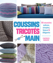 Coussins tricotés main