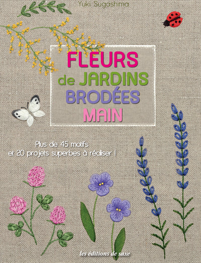 FLEURS DE JARDINS BRODEES MAIN