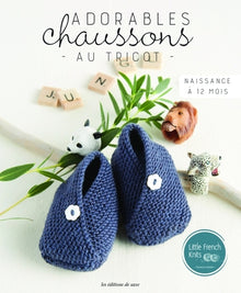 Adorables chaussons au tricot