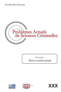 Les nouveaux problèmes actuels de sciences criminelles