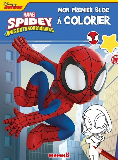 Mon premier bloc à colorier (Spidey mur)