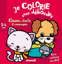 Bloc de coloriages aux contours épais pailletés et en relief