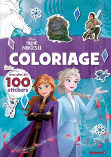 La Reine des Neiges 2 - Coloriage avec plus de 100 stickers