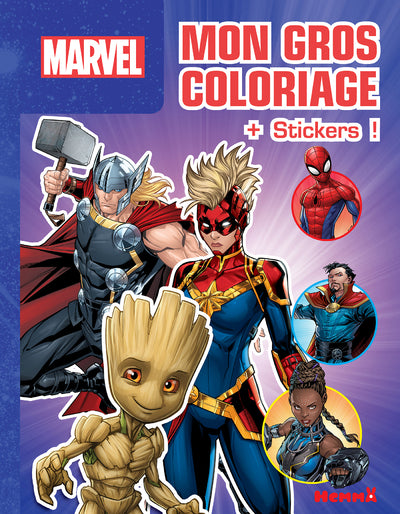 Marvel - Mon gros coloriage + stickers !