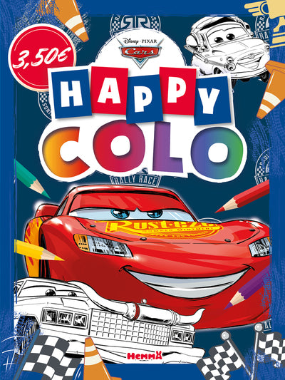 Disney Pixar Cars 1,2 & 3- Happy colo (Flash, Tex et Luigi)