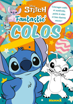 Disney Stitch - Fantastic' Colos (Stitch et Leroy) - Coloriages codés et numérotés, points à relier et bien d'autres encore !