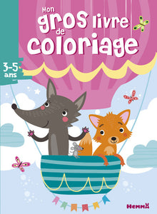Mon gros livre de coloriage (Renard et loup)