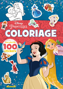 Disney Princesses - Coloriage avec plus de 100 stickers (Blanche-Neige et Raiponce)