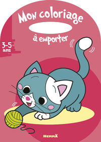 Mon coloriage à emporter (3-5 ans) (Chat)