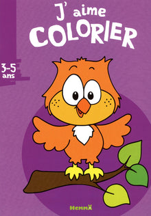J'aime colorier (3-5 ans) Hibou