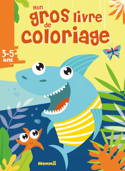 Mon gros livre de coloriage - Requin