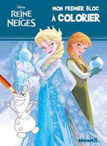 La Reine des neiges - Mon premier bloc à colorier