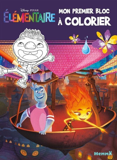 Disney Pixar Elémentaire - Mon premier bloc à colorier