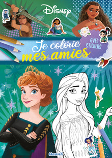 Je colorie mes amies (Anna et Elsa) - Avec stickers