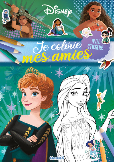 Je colorie mes amies (Anna et Elsa) - Avec stickers