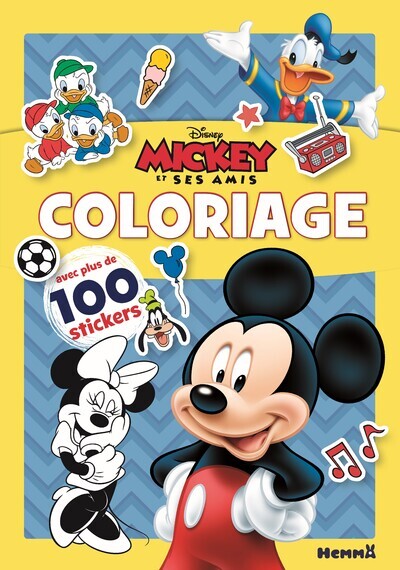 Disney Mickey et ses amis - Coloriage avec plus de 100 stickers