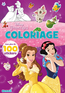Disney Princesses - Coloriage avec plus de 100 stickers