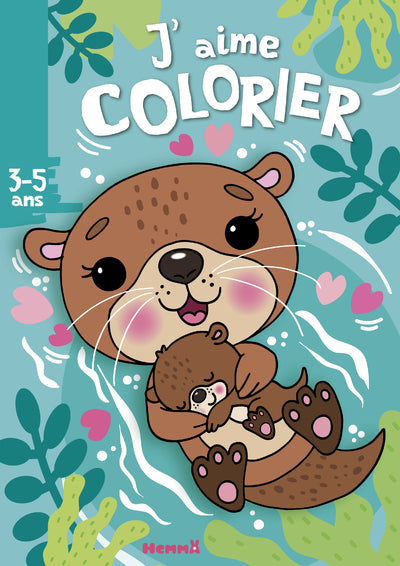 J'aime colorier (3-5 ans) (Loutres)