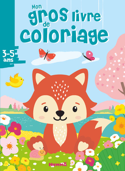 Mon gros livre de coloriage (Renard printemps)
