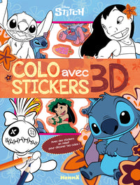 Disney Stitch - Colo avec stickers 3D (Stitch et Souillon) - Avec des stickers en relief pour décorer tes colos !