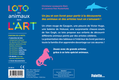 Loto des animaux dans l'art