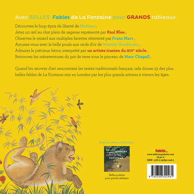 Belles fables de La Fontaine pour grands tableaux