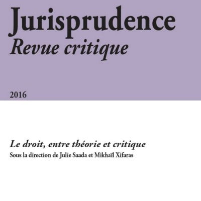 Jurisprudence - Revue critique 2016